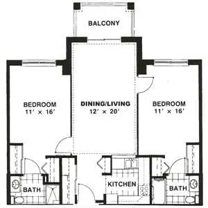 Floorplan of Parkvue, Assisted Living, Nursing Home, Independent Living, CCRC, Sandusky, OH 4