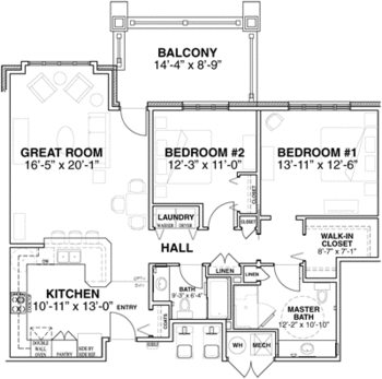 Floorplan of Sherwood Oaks, Assisted Living, Nursing Home, Independent Living, CCRC, Cranberry Township, PA 10