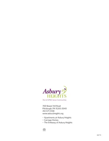 Floorplan of Asbury Heights, Assisted Living, Nursing Home, Independent Living, CCRC, Pittsburgh, PA 4