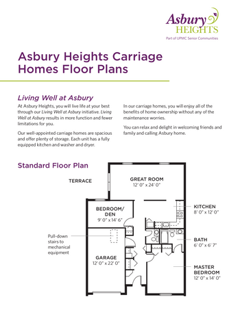 Floorplan of Asbury Heights, Assisted Living, Nursing Home, Independent Living, CCRC, Pittsburgh, PA 5