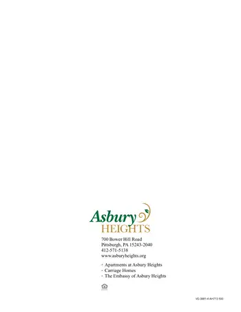 Floorplan of Asbury Heights, Assisted Living, Nursing Home, Independent Living, CCRC, Pittsburgh, PA 18