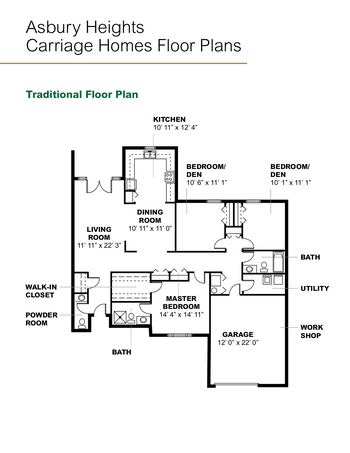 Floorplan of Asbury Heights, Assisted Living, Nursing Home, Independent Living, CCRC, Pittsburgh, PA 20