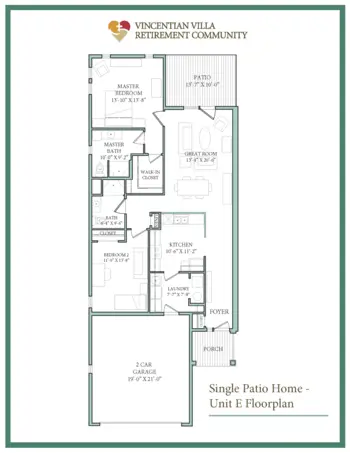Floorplan of Vincentian Villa, Assisted Living, Nursing Home, Independent Living, CCRC, Pittsburgh, PA 6