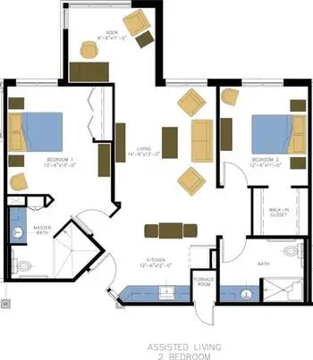 Floorplan of Larksfield Place, Assisted Living, Nursing Home, Independent Living, CCRC, Wichita, KS 3