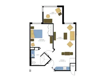 Floorplan of Larksfield Place, Assisted Living, Nursing Home, Independent Living, CCRC, Wichita, KS 10