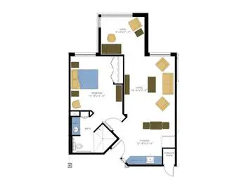 Floorplan of Larksfield Place, Assisted Living, Nursing Home, Independent Living, CCRC, Wichita, KS 11