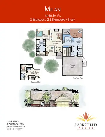 Floorplan of Larksfield Place, Assisted Living, Nursing Home, Independent Living, CCRC, Wichita, KS 16
