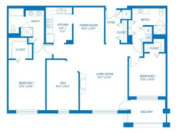 Floorplan of Vi at Highlands Ranch, Assisted Living, Nursing Home, Independent Living, CCRC, Highlands Ranch, CO 2