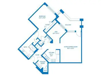 Floorplan of Vi at Highlands Ranch, Assisted Living, Nursing Home, Independent Living, CCRC, Highlands Ranch, CO 16