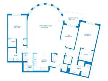 Floorplan of Vi at The Glen, Assisted Living, Nursing Home, Independent Living, CCRC, Glenview, IL 2
