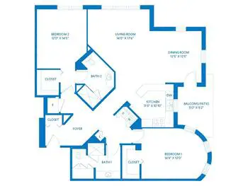 Floorplan of Vi at The Glen, Assisted Living, Nursing Home, Independent Living, CCRC, Glenview, IL 3