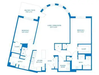 Floorplan of Vi at The Glen, Assisted Living, Nursing Home, Independent Living, CCRC, Glenview, IL 4