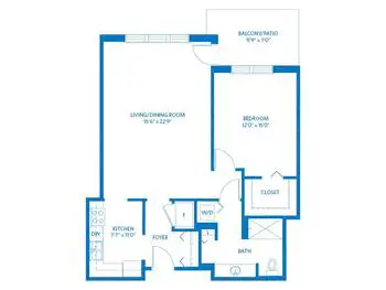 Floorplan of Vi at The Glen, Assisted Living, Nursing Home, Independent Living, CCRC, Glenview, IL 7