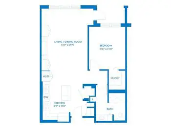 Floorplan of Vi at The Glen, Assisted Living, Nursing Home, Independent Living, CCRC, Glenview, IL 10