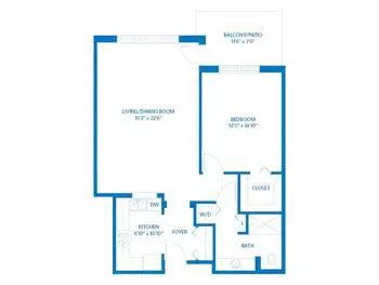 Floorplan of Vi at The Glen, Assisted Living, Nursing Home, Independent Living, CCRC, Glenview, IL 11