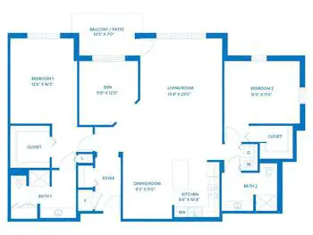 Floorplan of Vi at The Glen, Assisted Living, Nursing Home, Independent Living, CCRC, Glenview, IL 12
