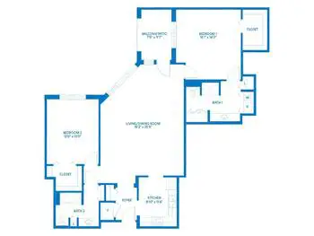 Floorplan of Vi at The Glen, Assisted Living, Nursing Home, Independent Living, CCRC, Glenview, IL 18