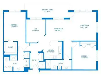 Floorplan of Vi at The Glen, Assisted Living, Nursing Home, Independent Living, CCRC, Glenview, IL 19