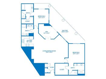 Floorplan of Vi at Grayhawk, Assisted Living, Nursing Home, Independent Living, CCRC, Scottsdale, AZ 2