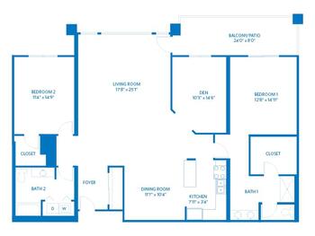 Floorplan of Vi at Grayhawk, Assisted Living, Nursing Home, Independent Living, CCRC, Scottsdale, AZ 5
