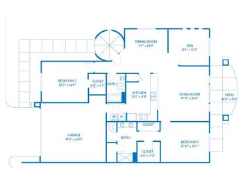 Floorplan of Vi at Grayhawk, Assisted Living, Nursing Home, Independent Living, CCRC, Scottsdale, AZ 14