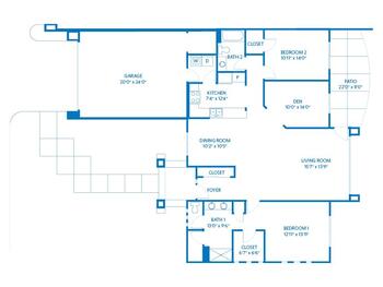 Floorplan of Vi at Grayhawk, Assisted Living, Nursing Home, Independent Living, CCRC, Scottsdale, AZ 15