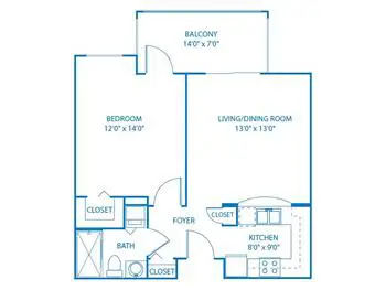 Floorplan of Vi at Lakeside Village, Assisted Living, Nursing Home, Independent Living, CCRC, Lantana, FL 2