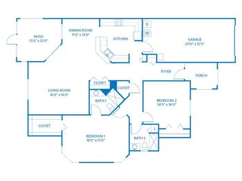 Floorplan of Vi at Lakeside Village, Assisted Living, Nursing Home, Independent Living, CCRC, Lantana, FL 7