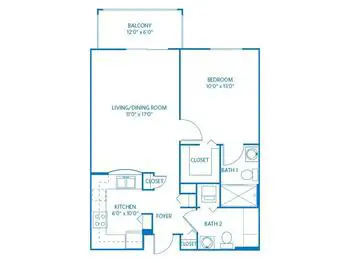 Floorplan of Vi at Lakeside Village, Assisted Living, Nursing Home, Independent Living, CCRC, Lantana, FL 11