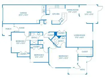 Floorplan of Vi at Lakeside Village, Assisted Living, Nursing Home, Independent Living, CCRC, Lantana, FL 16