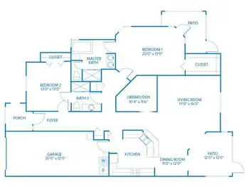 Floorplan of Vi at Lakeside Village, Assisted Living, Nursing Home, Independent Living, CCRC, Lantana, FL 17
