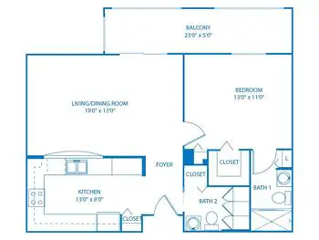 Floorplan of Vi at Lakeside Village, Assisted Living, Nursing Home, Independent Living, CCRC, Lantana, FL 18