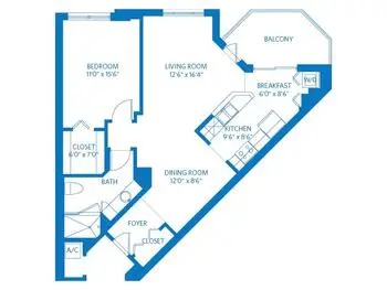 Floorplan of Vi at Aventura, Assisted Living, Nursing Home, Independent Living, CCRC, Aventura, FL 3