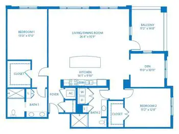 Floorplan of Vi at Bentley Village, Assisted Living, Nursing Home, Independent Living, CCRC, Naples, FL 3