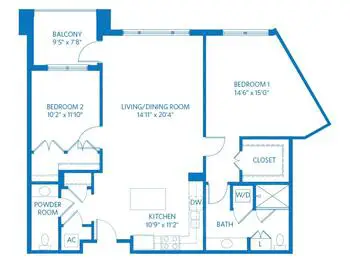Floorplan of Vi at Bentley Village, Assisted Living, Nursing Home, Independent Living, CCRC, Naples, FL 5