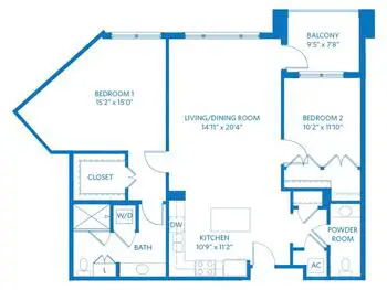Floorplan of Vi at Bentley Village, Assisted Living, Nursing Home, Independent Living, CCRC, Naples, FL 6