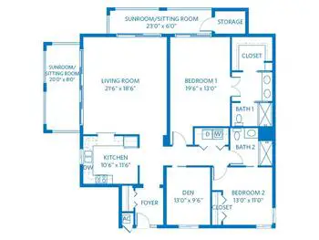 Floorplan of Vi at Bentley Village, Assisted Living, Nursing Home, Independent Living, CCRC, Naples, FL 8