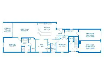 Floorplan of Vi at Bentley Village, Assisted Living, Nursing Home, Independent Living, CCRC, Naples, FL 12