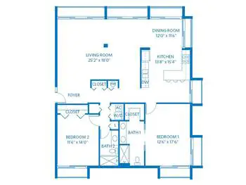 Floorplan of Vi at Bentley Village, Assisted Living, Nursing Home, Independent Living, CCRC, Naples, FL 14