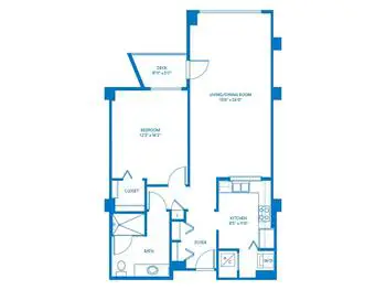 Floorplan of Vi at Palo Alto, Assisted Living, Nursing Home, Independent Living, CCRC, Palo Alto, CA 1