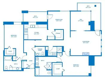 Floorplan of Vi at Palo Alto, Assisted Living, Nursing Home, Independent Living, CCRC, Palo Alto, CA 3