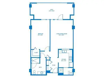 Floorplan of Vi at Palo Alto, Assisted Living, Nursing Home, Independent Living, CCRC, Palo Alto, CA 4