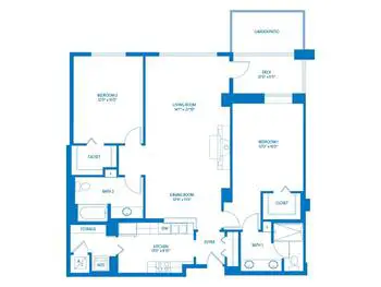 Floorplan of Vi at Palo Alto, Assisted Living, Nursing Home, Independent Living, CCRC, Palo Alto, CA 7