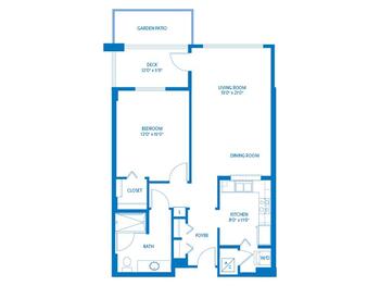 Floorplan of Vi at Palo Alto, Assisted Living, Nursing Home, Independent Living, CCRC, Palo Alto, CA 9