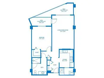 Floorplan of Vi at Palo Alto, Assisted Living, Nursing Home, Independent Living, CCRC, Palo Alto, CA 13