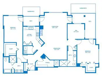 Floorplan of Vi at Palo Alto, Assisted Living, Nursing Home, Independent Living, CCRC, Palo Alto, CA 15