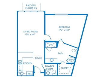 Floorplan of Vi at La Jolla Village, Assisted Living, Nursing Home, Independent Living, CCRC, San Diego, CA 1