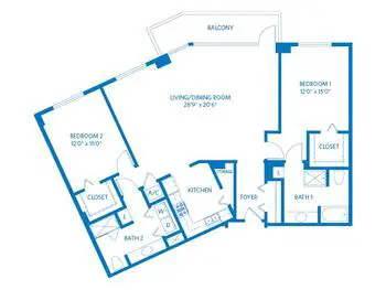 Floorplan of Vi at La Jolla Village, Assisted Living, Nursing Home, Independent Living, CCRC, San Diego, CA 3