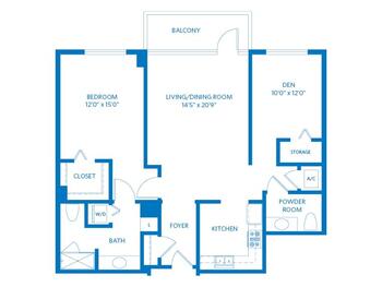 Floorplan of Vi at La Jolla Village, Assisted Living, Nursing Home, Independent Living, CCRC, San Diego, CA 4