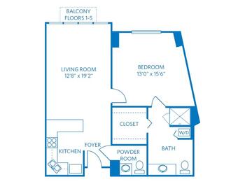 Floorplan of Vi at La Jolla Village, Assisted Living, Nursing Home, Independent Living, CCRC, San Diego, CA 6